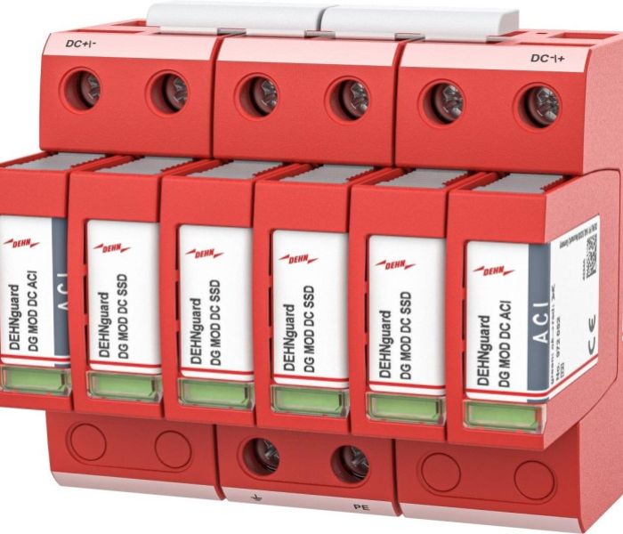 Der DEHNguard M DC ACI 1250 FM ist eines der Messehighlights (Foto: DEHN)