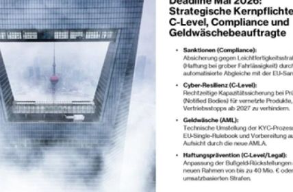 Mai 2026 Übergang endet: Echtzeit-Screening und Compliance-Sicherheit garantieren (Foto: S&P Unternehmerforum GmbH)