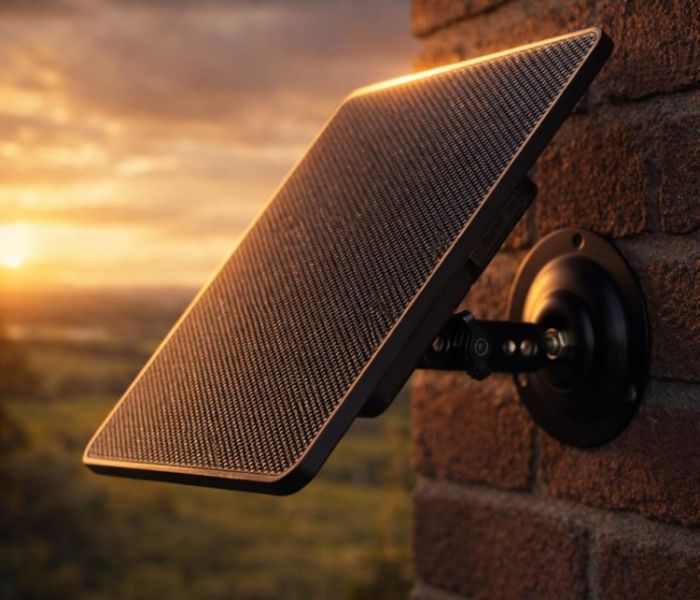 VisorTech Akku-Solarpanel PB-80.solar für Wild- & Outdoorkameras, (Foto: PEARL GmbH)